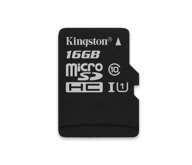 KINGSTON microSD 16GB Class10 Canvas Select 80/10 MB/s + adapter SD (SDCS/16GB) - 408957 - zdjęcie